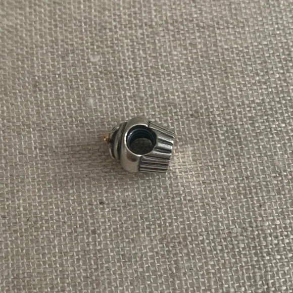 RETIRED Authentic Pandora Cupcake Charm With 14K Gold - Picture 9 of 9